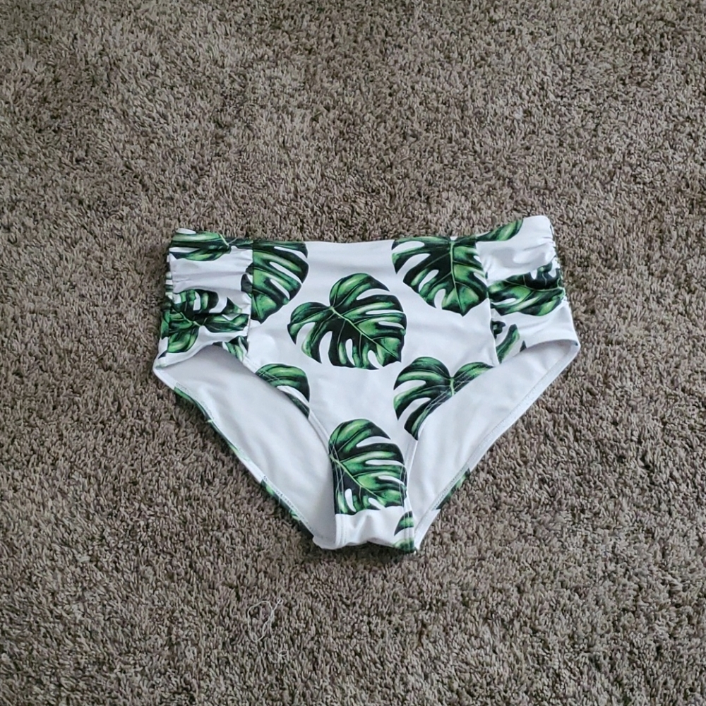 High wasted bathing suit bottoms from cupshe